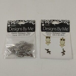 Owl And‎ Feathers Jewelry Charms Blue Moon Beads Crafting